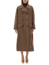 Dolce & Gabbana Notched-lapels Button-down Coat In Beige