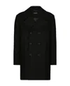 Dolce & Gabbana Caban Coat In Black