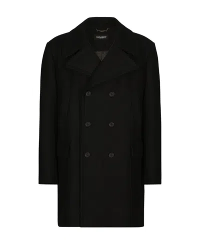 DOLCE & GABBANA DOLCE  GABBANA DOUBLE-BREASTED LONG-SLEEVED COAT