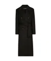 Dolce & Gabbana Wool Gabardine Double-breasted Coat - Women's - Silk/virgin Wool In Black