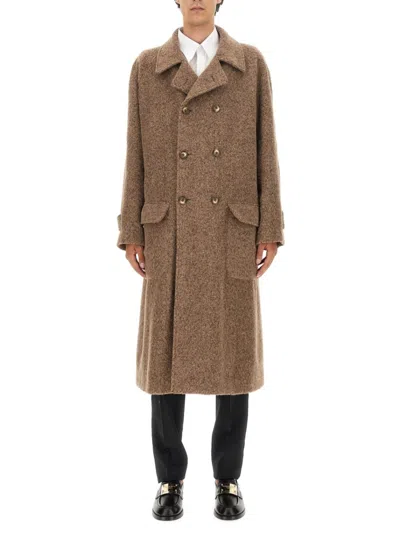 Dolce & Gabbana Double-breasted Fashion Jacket In Brown