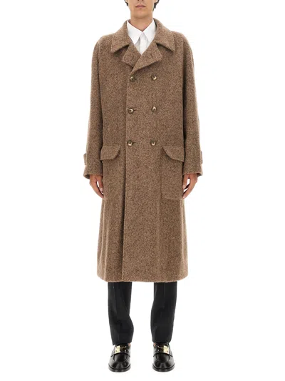 Dolce & Gabbana Double-breasted Coat In White