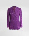 Dolce & Gabbana Double-breasted Cordonetto Floral Lace Jacket