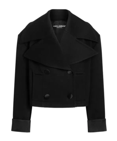 DOLCE & GABBANA DOUBLE-BREASTED CROPPED JACKET