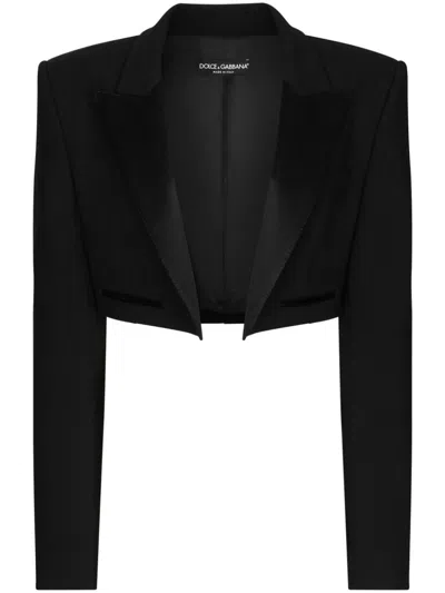 DOLCE & GABBANA DOUBLE-BREASTED CROPPED JACKET