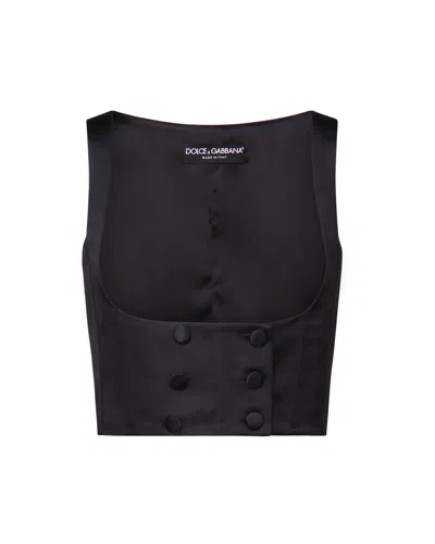 Dolce & Gabbana Tuxedo Gilet Black