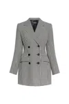 Dolce & Gabbana Check Pattern Jacket In Grey