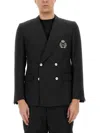 Dolce & Gabbana Men's Doublebreasted Jacket In Black