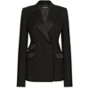Dolce & Gabbana Double Breasted Jacket In Black