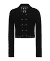Dolce & Gabbana Knit Cardigan With Button Detailing And Scallop Edge In Black