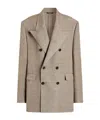 Dolce & Gabbana Grey Viscose Jacket In Brown