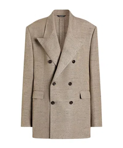 DOLCE & GABBANA DOLCE  GABBANA DOUBLE-BREASTED OVERSIZED BLAZER
