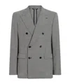 Dolce & Gabbana Houndstooth-pattern Blazer In Gray