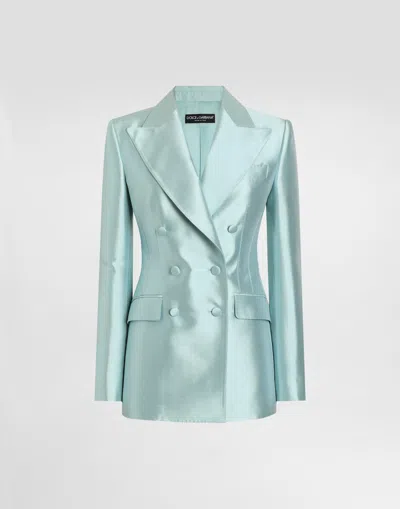 Dolce & Gabbana Giacca Doppiopetto In Shantung Seta