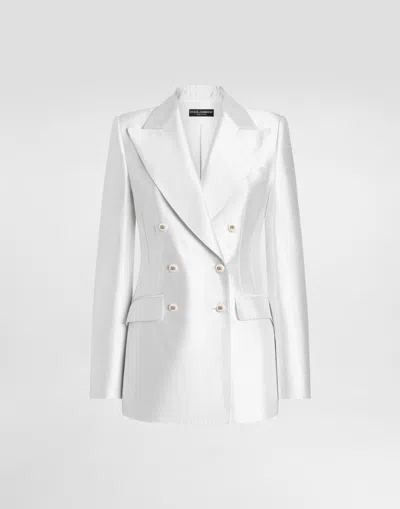 Dolce & Gabbana Double-breasted Jacket In Silk