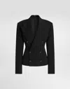 Dolce & Gabbana Dolce  Gabbana Double-breasted Structured Blazer In Black