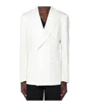 Dolce & Gabbana Wool Double-breasted Jacket In White