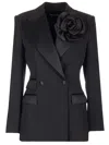 Dolce & Gabbana Double-breasted Jacket With Applied Flower