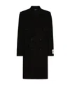 Dolce & Gabbana Double-breasted Long-sleeved Coat In Black