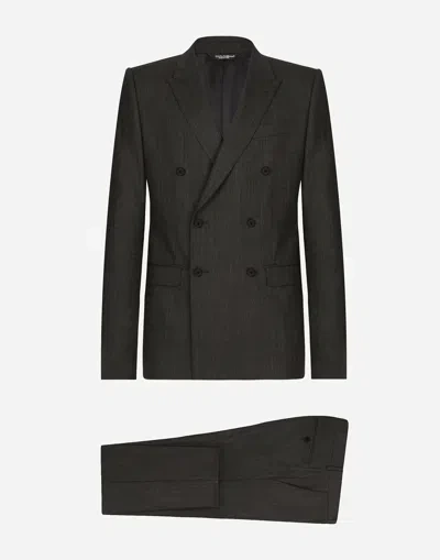 Dolce & Gabbana Abito Martini Doppiopetto In Black