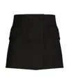 Dolce & Gabbana Twill Mini Wrap Skirt In Black
