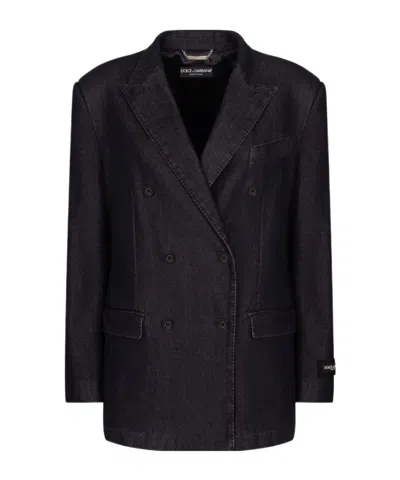 DOLCE & GABBANA DOUBLE-BREASTED PEAK-LAPEL JACKET