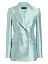 Dolce & Gabbana Giacca Doppiopetto In Shantung Seta