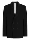 Dolce & Gabbana Double-breasted Wool Blazer Clothing In Black