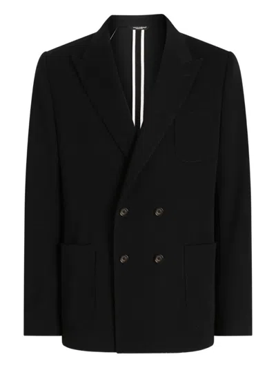 DOLCE & GABBANA DOLCE & GABBANA DOUBLE BREASTED SILK BLAZER