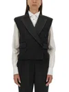 Dolce & Gabbana Tuxedo Gilet With Satin Peak Lapels In Black