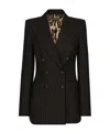 Dolce & Gabbana Woman Blazer Dark Brown Size 6 Virgin Wool In Black