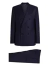 Dolce & Gabbana Double-breasted Suit In Blue