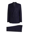 Dolce & Gabbana Double-breasted Suit In Blue