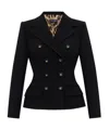Dolce & Gabbana Double-breasted Tailored Blazer In Black