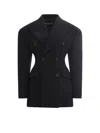 DOLCE & GABBANA DOUBLE-BREASTED TECHNICAL CREPE JACKET