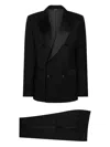 Dolce & Gabbana Three-piece Sicilia-fit Suit In Stretch Wool In Black