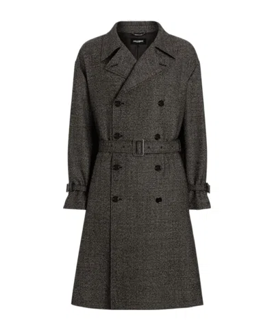 DOLCE & GABBANA DOLCE  GABBANA DOUBLE-BREASTED TRENCH COAT