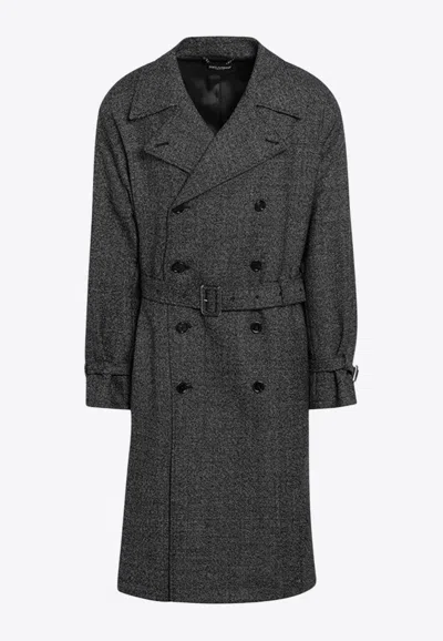 DOLCE & GABBANA DOUBLE-BREASTED TRENCH COAT