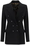 Dolce & Gabbana Double-breasted Fitted Suit Jacket In Black