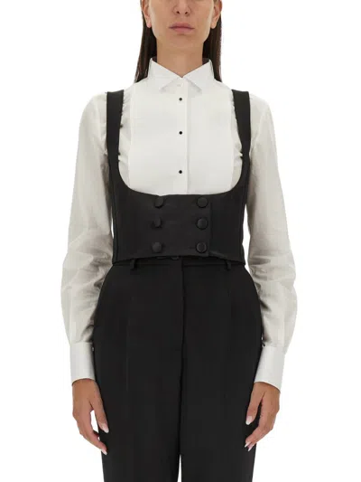 DOLCE & GABBANA DOLCE & GABBANA DOUBLE-BREASTED TUXEDO VEST