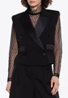 Dolce & Gabbana Sleeveless Double-breasted Tuxedo Jacket In Black
