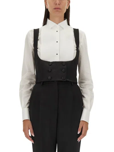 DOLCE & GABBANA DOLCE & GABBANA DOUBLE-BREASTED TUXEDO VEST