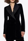 Dolce & Gabbana Black Double-breasted Blazer In Black
