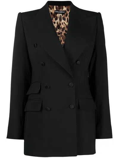 DOLCE & GABBANA DOUBLE-BREASTED VIRGIN WOOL BLAZER