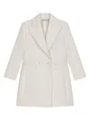 Dolce & Gabbana Double-breasted Virgin Wool Coat In White