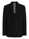Dolce & Gabbana Double-breasted Wool Blazer Clothing In Black
