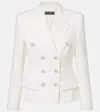Dolce & Gabbana Double-breasted Wool-blend Blazer In White