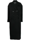 Dolce & Gabbana Double-breasted Wool-blend Coat In Black
