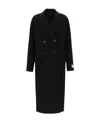 Dolce & Gabbana Double-breasted Wool-blend Coat In Black
