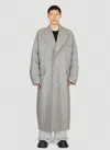 Dolce & Gabbana Oversize Single-breasted Wool-blend Coat In Grey